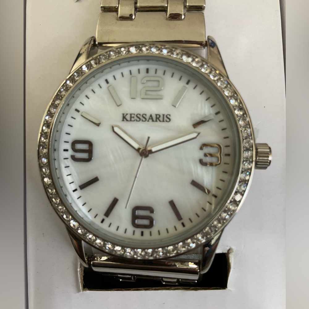 NEW KESSARIS STAINLESS STEEL LINK WATCH